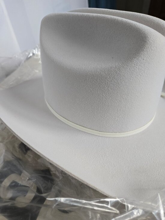 NWT - Vintage White Eddy Bros Western Hat main image 5
